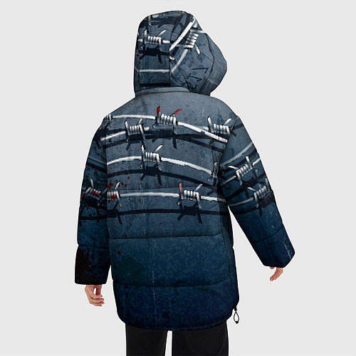 Женская зимняя куртка Колючая цепь / 3D-Черный – фото 4