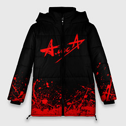 Куртка зимняя женская АлисА на спине, цвет: 3D-красный