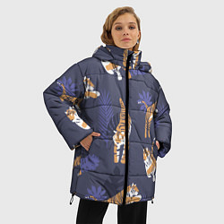 Куртка зимняя женская Тигриный прайд, цвет: 3D-черный — фото 2