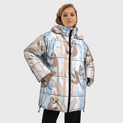 Куртка зимняя женская Ленивец стайл, цвет: 3D-черный — фото 2