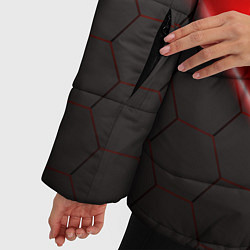 Куртка зимняя женская Mass Effect N7, цвет: 3D-красный — фото 2