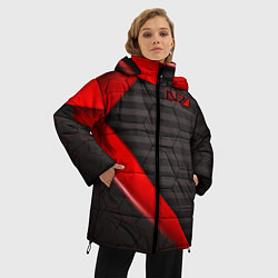 Куртка зимняя женская Mass Effect N7, цвет: 3D-красный — фото 2