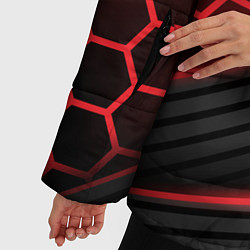 Куртка зимняя женская Mass Effect N7, цвет: 3D-светло-серый — фото 2