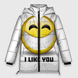 Куртка зимняя женская I like you, цвет: 3D-черный
