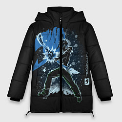 Куртка зимняя женская Хвост Феи, цвет: 3D-черный