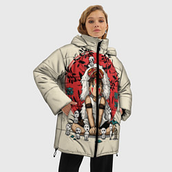 Куртка зимняя женская Princess Mononoke, цвет: 3D-черный — фото 2
