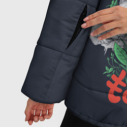 Куртка зимняя женская Princess Mononoke, цвет: 3D-черный — фото 2