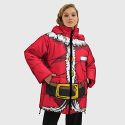 Куртка зимняя женская Санта, цвет: 3D-красный — фото 2