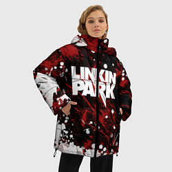 Куртка зимняя женская Linkin Park, цвет: 3D-светло-серый — фото 2