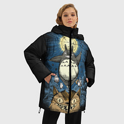 Куртка зимняя женская My Neighbor Totoro, цвет: 3D-светло-серый — фото 2
