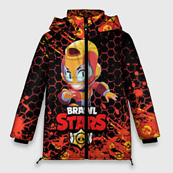 Куртка зимняя женская BRAWL STARS MAX, цвет: 3D-красный