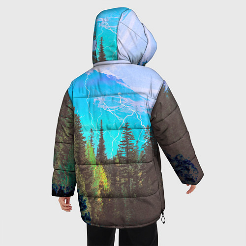 Женская зимняя куртка Счастье не за горами / 3D-Черный – фото 4