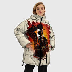 Куртка зимняя женская Ведьмак 3: Дикая Охота, цвет: 3D-черный — фото 2