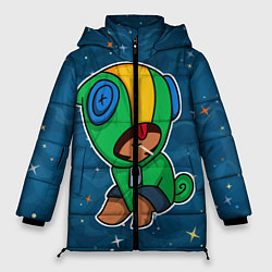 Куртка зимняя женская Brawl Stars Леон, цвет: 3D-черный