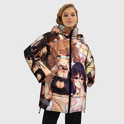 Куртка зимняя женская Ahegao, цвет: 3D-светло-серый — фото 2