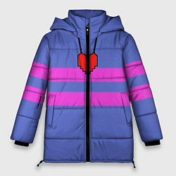 Куртка зимняя женская UNDERTALE FRISK ФРИСК, цвет: 3D-черный