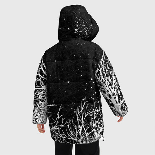 Женская зимняя куртка ВЕДЬМАК / 3D-Черный – фото 4