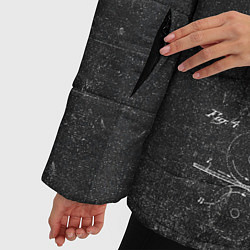 Куртка зимняя женская Настольный теннис, цвет: 3D-черный — фото 2