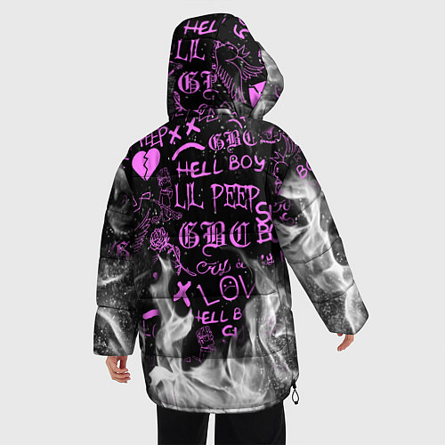 Женская зимняя куртка LIL PEEP / 3D-Черный – фото 4