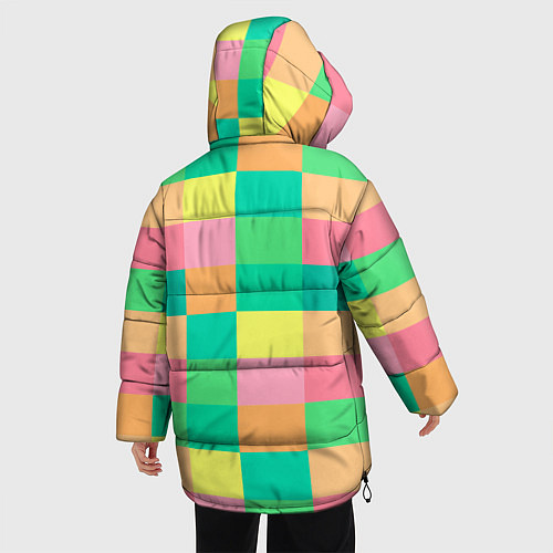 Женская зимняя куртка Кубик Рубика / 3D-Черный – фото 4