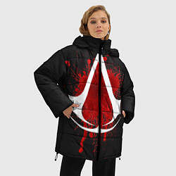 Куртка зимняя женская Assassin’s Creed, цвет: 3D-черный — фото 2