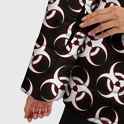 Куртка зимняя женская Plague inc Biohazard, цвет: 3D-черный — фото 2