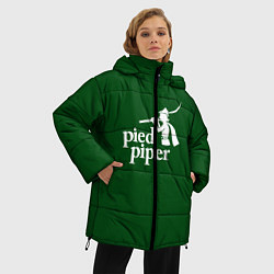 Куртка зимняя женская Пегий дудочник, цвет: 3D-черный — фото 2
