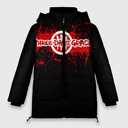 Куртка зимняя женская Three days grace, цвет: 3D-черный