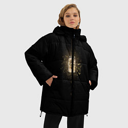 Куртка зимняя женская Банка со светлячками, цвет: 3D-черный — фото 2