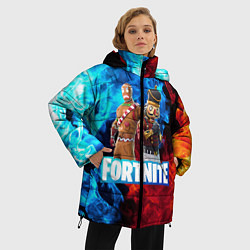 Куртка зимняя женская Фортнайт, цвет: 3D-черный — фото 2