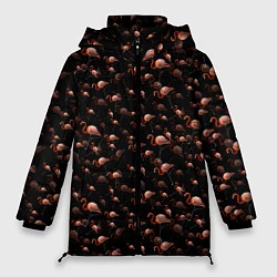 Куртка зимняя женская Фламинго, цвет: 3D-черный