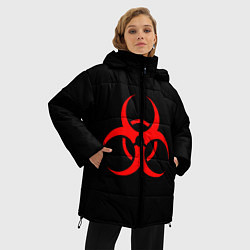 Куртка зимняя женская Plague inc, цвет: 3D-черный — фото 2