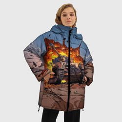 Куртка зимняя женская Танк, цвет: 3D-черный — фото 2