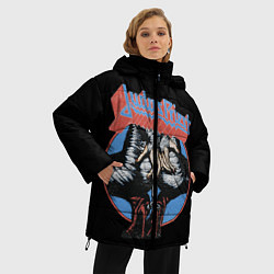 Куртка зимняя женская Judas Priest, цвет: 3D-черный — фото 2