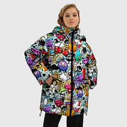 Куртка зимняя женская Stickerboom, цвет: 3D-черный — фото 2