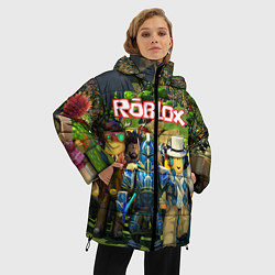 Куртка зимняя женская ROBLOX, цвет: 3D-светло-серый — фото 2