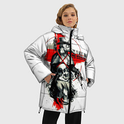Куртка зимняя женская Чумной доктор, цвет: 3D-черный — фото 2