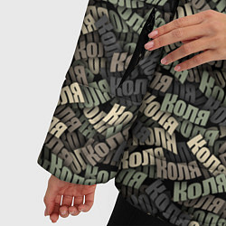 Куртка зимняя женская Именной камуфляж Коля, цвет: 3D-черный — фото 2