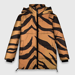 Куртка зимняя женская Тигриный камуфляж, цвет: 3D-черный