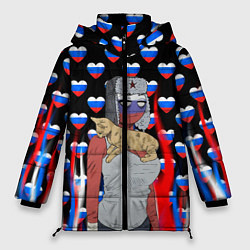 Куртка зимняя женская CountryHumans, цвет: 3D-черный