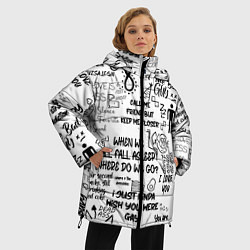 Куртка зимняя женская МУЗЫКА БИЛЛИ АЙЛИШ, цвет: 3D-черный — фото 2