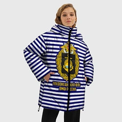 Куртка зимняя женская Тихоокеанский флот ВМФ России, цвет: 3D-светло-серый — фото 2