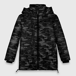 Куртка зимняя женская ГОРОДСКОЙ КАМУФЛЯЖ, цвет: 3D-черный