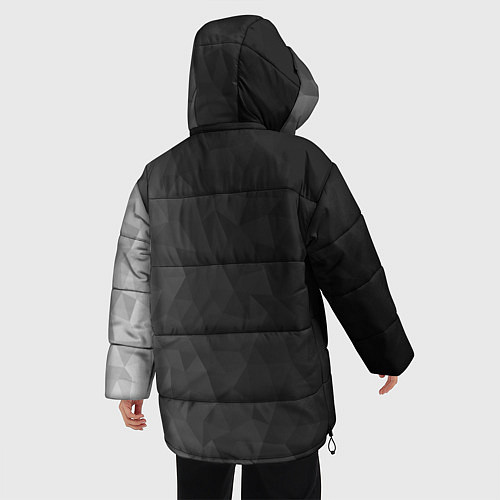 Женская зимняя куртка Dark abstraction / 3D-Черный – фото 4
