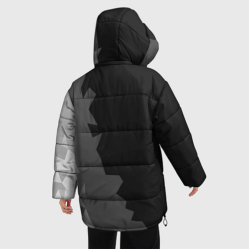 Женская зимняя куртка Dark abstraction / 3D-Черный – фото 4