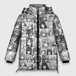 Куртка зимняя женская Аниме девушки, цвет: 3D-черный