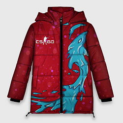 Куртка зимняя женская CS GO Water Elemental, цвет: 3D-черный