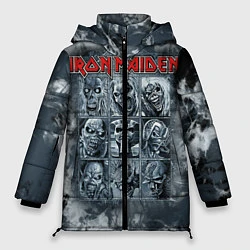 Куртка зимняя женская Iron Maiden, цвет: 3D-черный