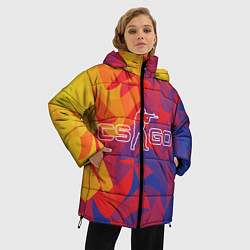 Куртка зимняя женская CS:GO, цвет: 3D-черный — фото 2