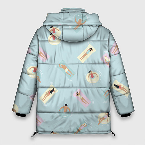Женская зимняя куртка Пляжный сезон / 3D-Красный – фото 2